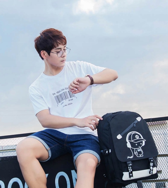 PLECAK SZKOLNY ŚWIECĄCY MŁODZIEŻOWY DUŻY A4 PIÓRNIK LISTONOSZKA SET3 USB