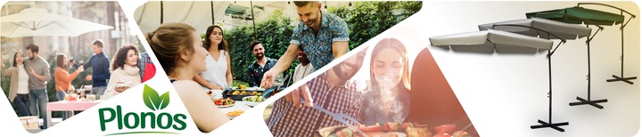 Parasol Ogrodowy Duży Składany 8 segmentów Ø 350cm