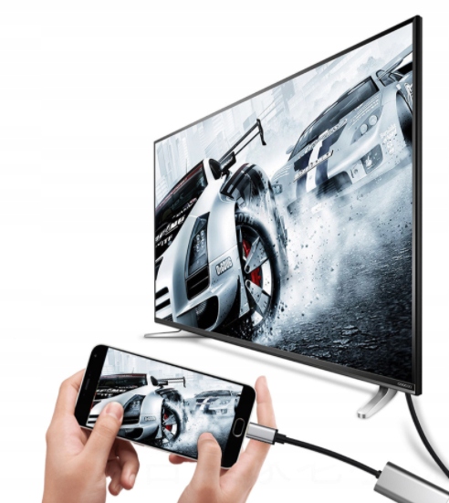 KABEL ADAPTER Przejściówka USB-C 3.1 DO HDMI 4K UHD MHL do Macbook Samsung