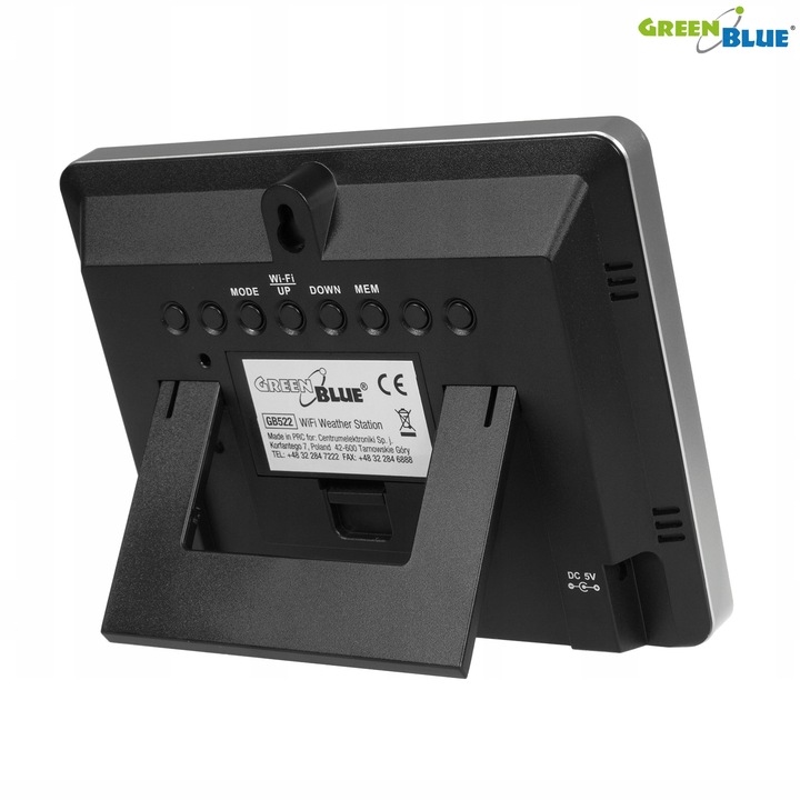 STACJA POGODY POGODOWA BEZPRZEWODOWA Z Wi-Fi ZEGAR APLIKACJA SMARTFON