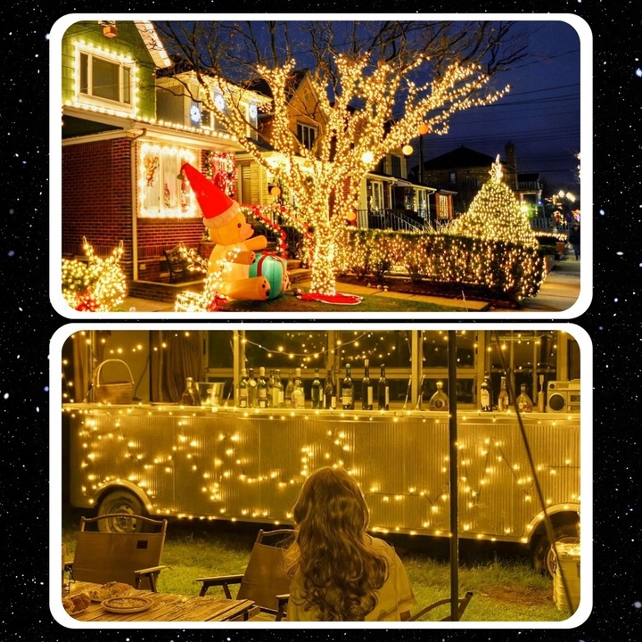 LAMPKI ŚWIATEŁKA CHOINKOWE 500LED ZEWNĘTRZNE WEWNĘTRZNE BIAŁE CIEPŁE 35M