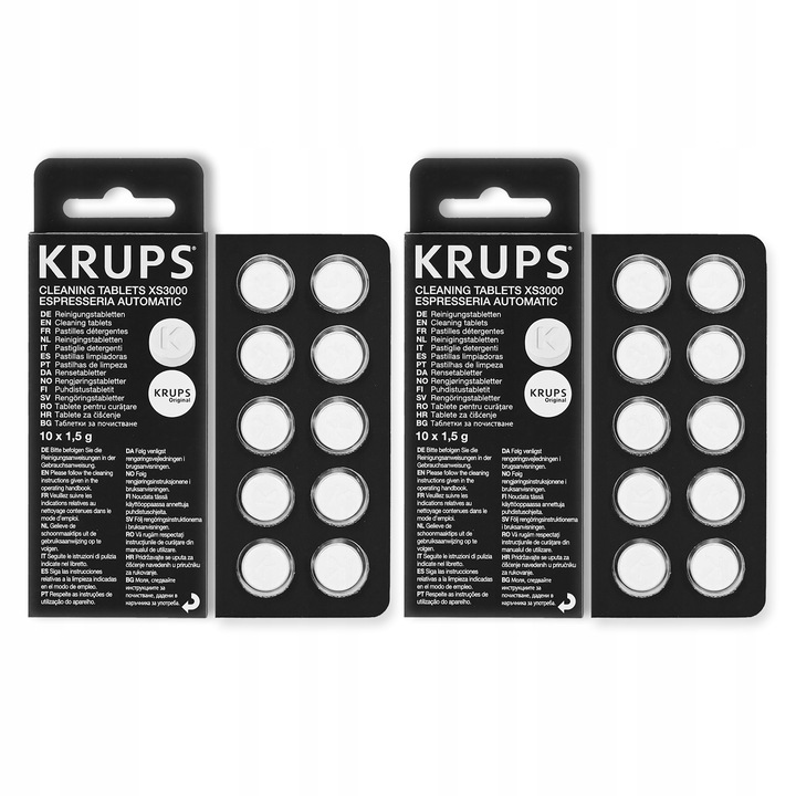 10x TABLETKI do czyszczenia ekspresu KRUPS XS3000