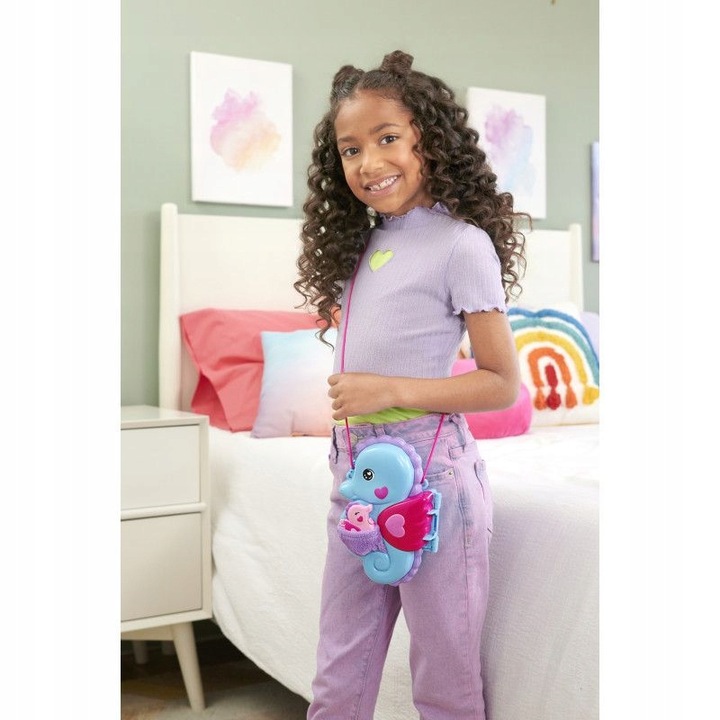 POLLY POCKET OTWIERANA TOREBKA KONIKI MORSKIE ZESTAW 2 MINILALKI + DODATKI