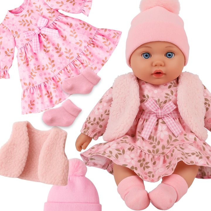 Lalka bobas córunia interaktywna edukacyjna miękka mówi śpiewa uczy 2l+