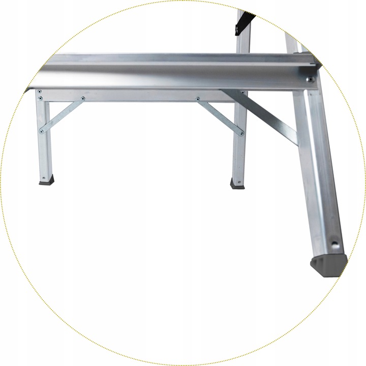 Drabinka dwustronna 2stopniowa 2x2 podest stołek taboret Drabest 125kg