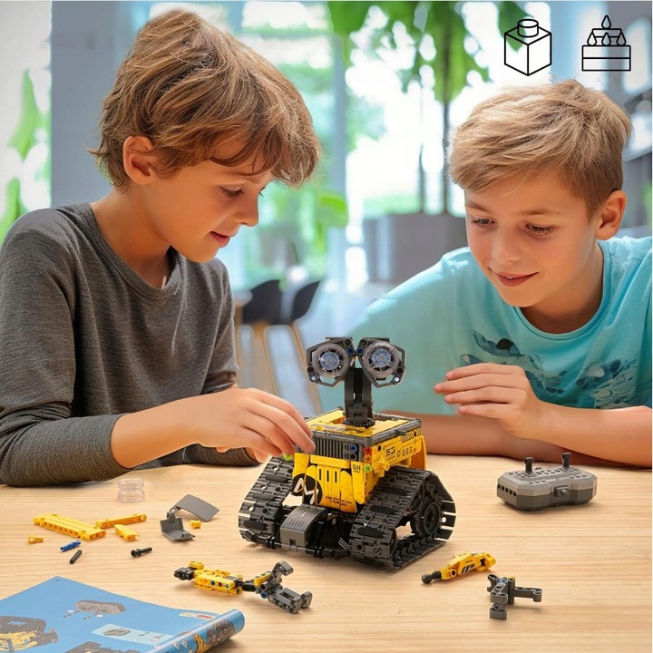 ZABAWKA ROBOT PROGRAMOWALNY DLA DZIECI 4W1 ZESTAW Z ŚWIATŁEM 2.4GHZ Z PILOT