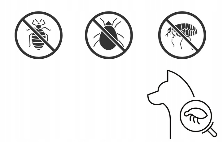 SPRAY NA PCHŁY I KLESZCZE dla PSA ROBAKI OWADY OWADOBÓJCZY 250 ml x 3