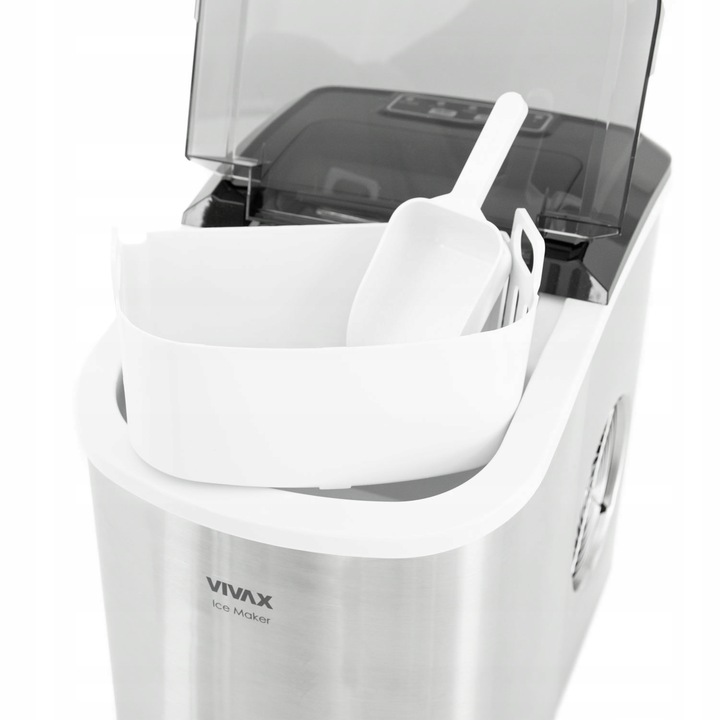 MOCNA KOSTKARKA DO LODU MASZYNA DO KOSTEK INOX S/L 12kg/dzień 240W