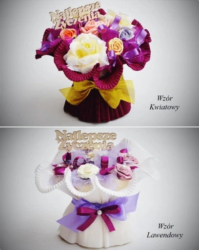 Super Prezent na urodziny imienin Oryginalny Praktyczny Bukiet z Ręczników