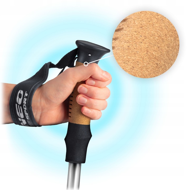 KIJKI DO NORDIC WALKING KIJE TREKKINGOWE DO CHODZENIA REGULOWANE 2szt.