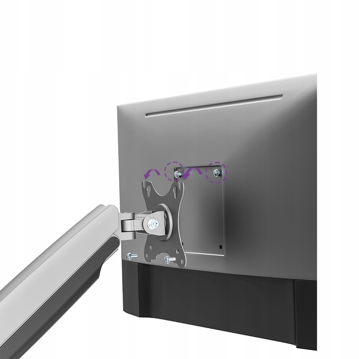 Uchwyt Uniwersalny Ramię na Monitor Spacetronik SPAS110S Srebrny USB A i C