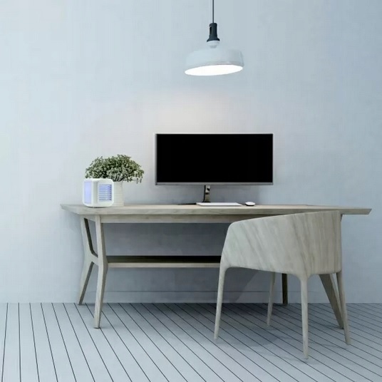 PRZENOŚNY KLIMATYZATOR NAWILŻACZ Powietrza WENTYLATOR LAMPKA 7 KOLORÓW LED