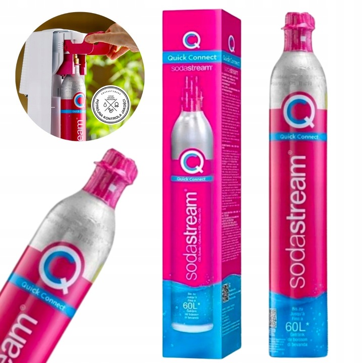Cylinder Nabój Butla z gazem CO2 SodaStream Quick Connect