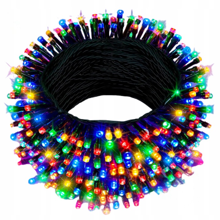 LAMPKI CHOINKOWE ŚWIATEŁKA 500 LED MULTI KOLOROWE ZEWNĘTRZNE WEWNĘTRZNE