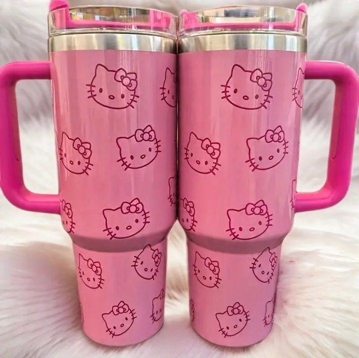 KUBEK TERMICZNY TERMOS SANRIO HELLO KITTY 1200 ML DUŻY STAL NIERDZEWNA