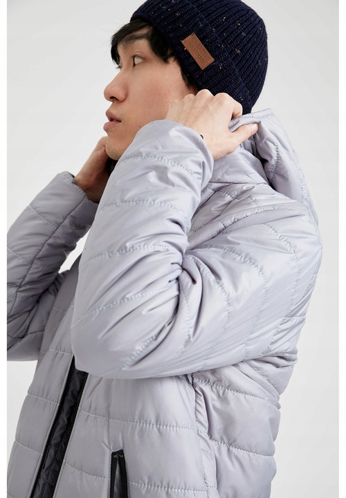 DEFACTO SZARA KURTKA MĘSKA PIKOWANA S 1BDC