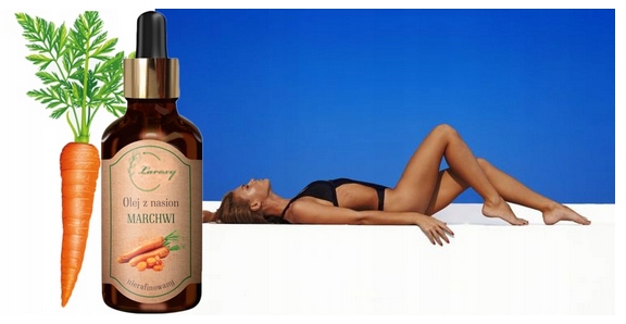 Olej z nasion marchwi do opalania - - 100% CZYSTY