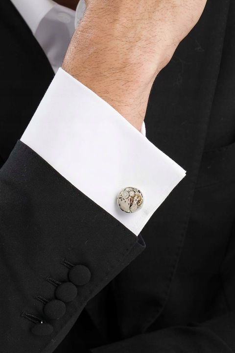 Spinki Do Mankietów Koszuli Mechanizm Steampunk