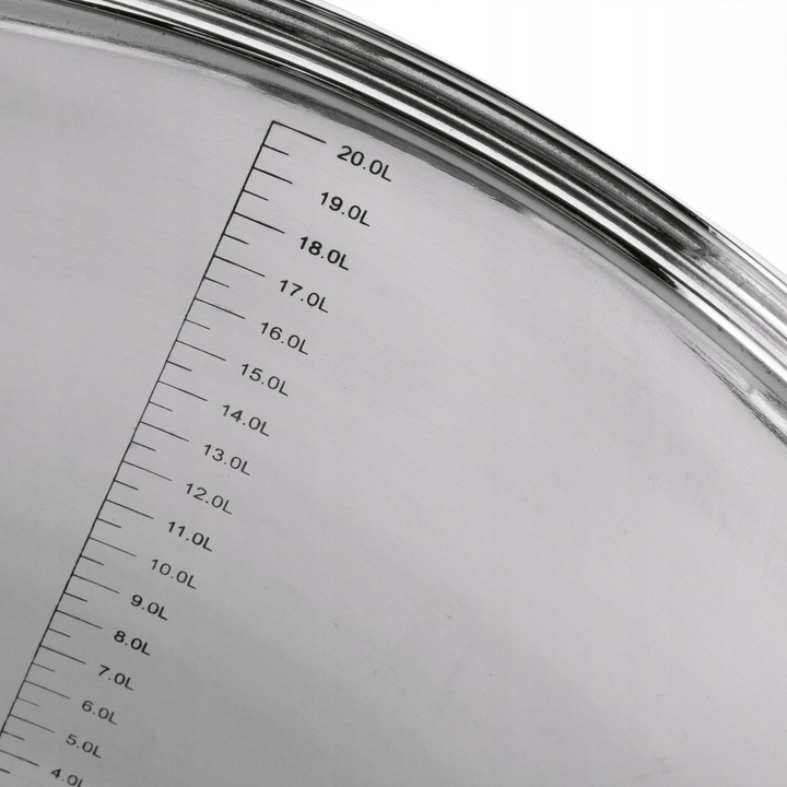 GARNEK INDUKCJA DUŻY Stalowy Pokrywka GASTRONOMICZNY Konighoffer Faro 21 l