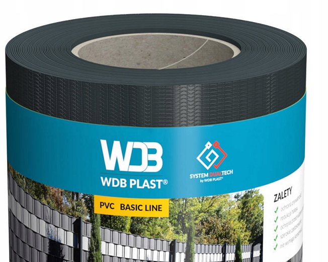 WDB Taśma ogrodzeniowa Basic Line antracyt 7016