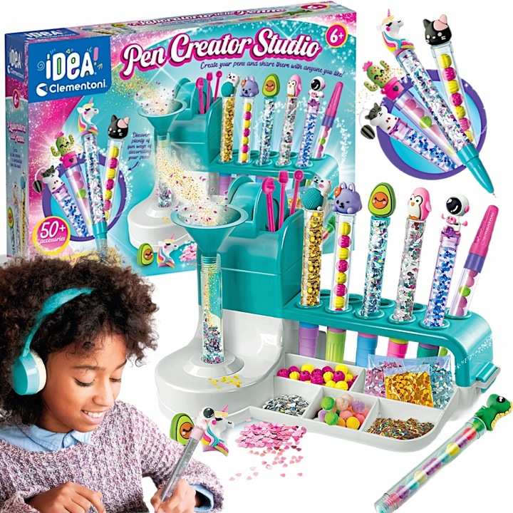 ZESTAW KREATYWNY ART FABRYKA DŁUGOPISÓW DIY PEN CREATOR STUDIO CLEMENTONI