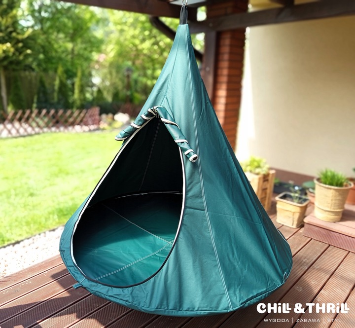 KOKON WISZĄCY NAMIOT HAMAK HUŚTAWKA GNIAZDO DO OGRODU POKOJU 150x140 INNY