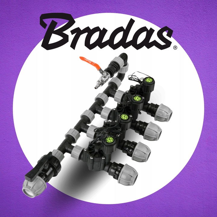 ELEKTROZAWÓR Z REGULACJĄ PRZEPŁYWU DO NAWADNIANIA OGRODU 2x GZ 1 CAL BRADAS