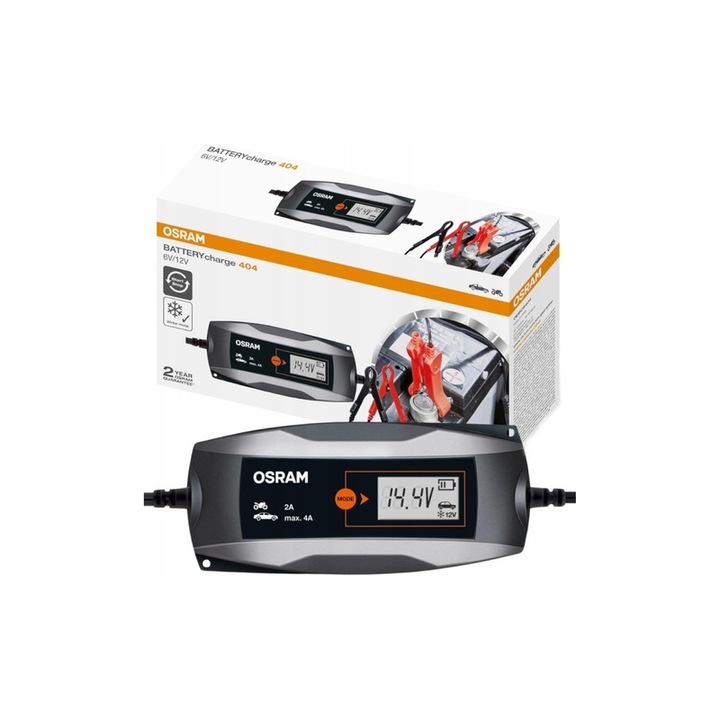 Prostownik automatyczny Osram OEBCS404 6/12V - 2A/4A