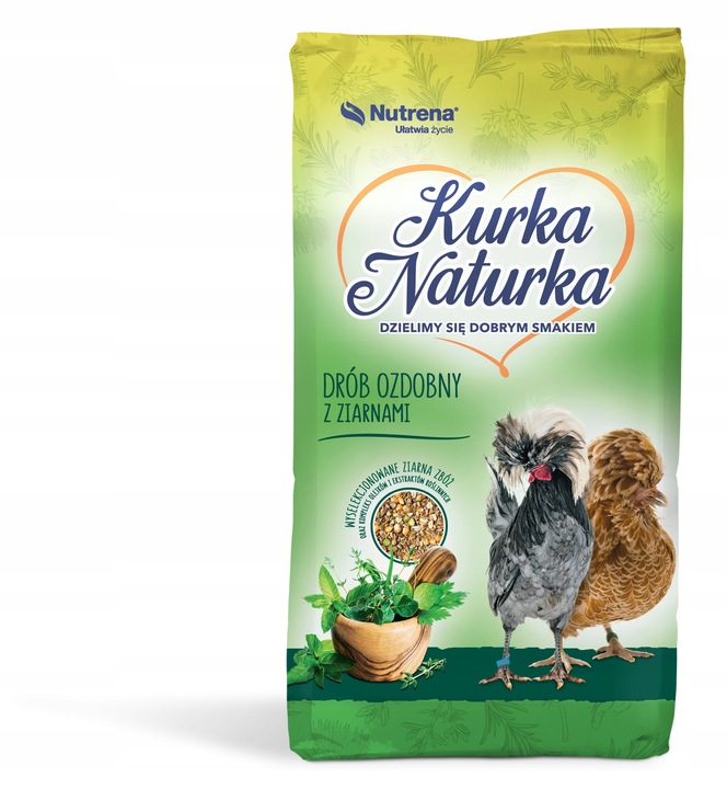 PASZA DLA DROBIU OZDOBNEGO KURKA NATURKA Z ZIARNAMI 20KG NI441X00-W20-K-S