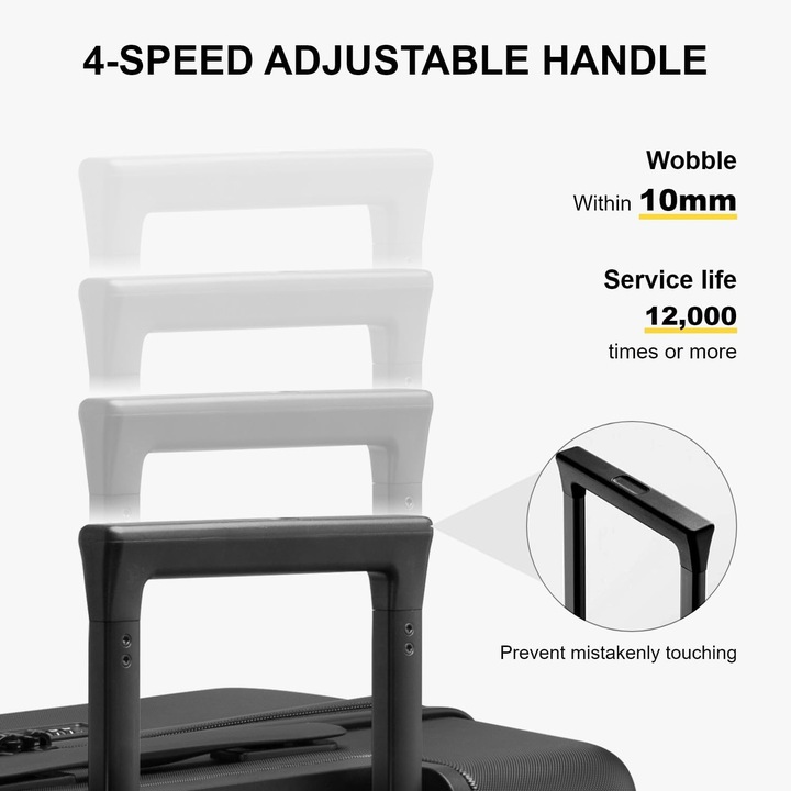 Level8 Walizka twarda średnia poliwęglan (polikarbonat) B07MXF4G8K 40 l