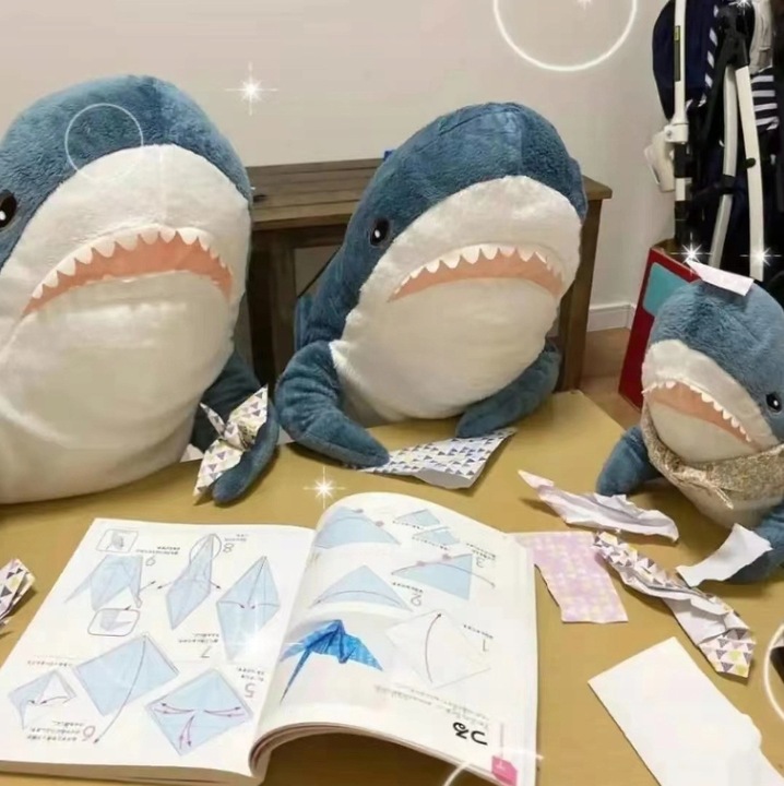 blahaj Duży rekin pluszak 100 cm Przytulanka