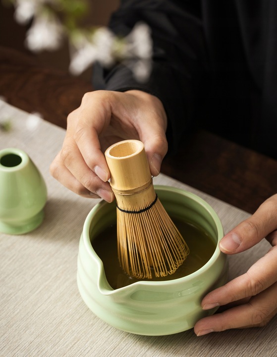 BAMBUSOWY ZESTAW PREZENTOWY DO HERBATY MATCHY CHASHAKU NEKIT