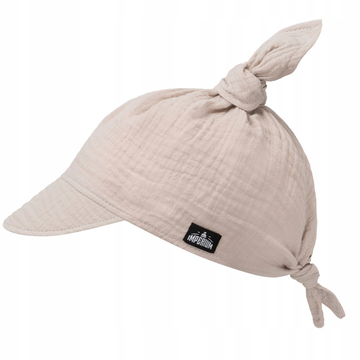 Chustka z daszkiem muślinowa Taupe