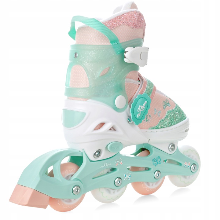 Rolki Wrotki 3w1 Regulowane RAVEN Mireia 30-33 Kółka LED