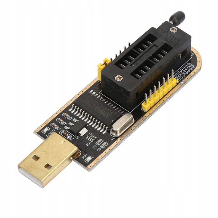 DUŻY ZESTAW PROGRAMATOR USB CH341A PAMIĘĆ SPI FLASH EEPROM TTL ADAPTERY XXL