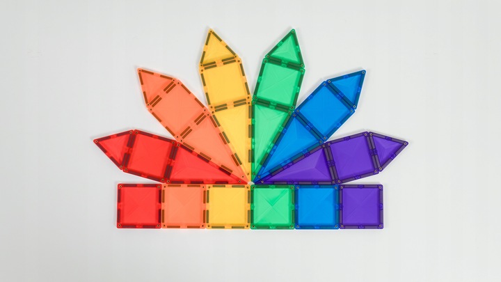 24 el. klocki magnetyczne start Rainbow Mini Pack Connetix