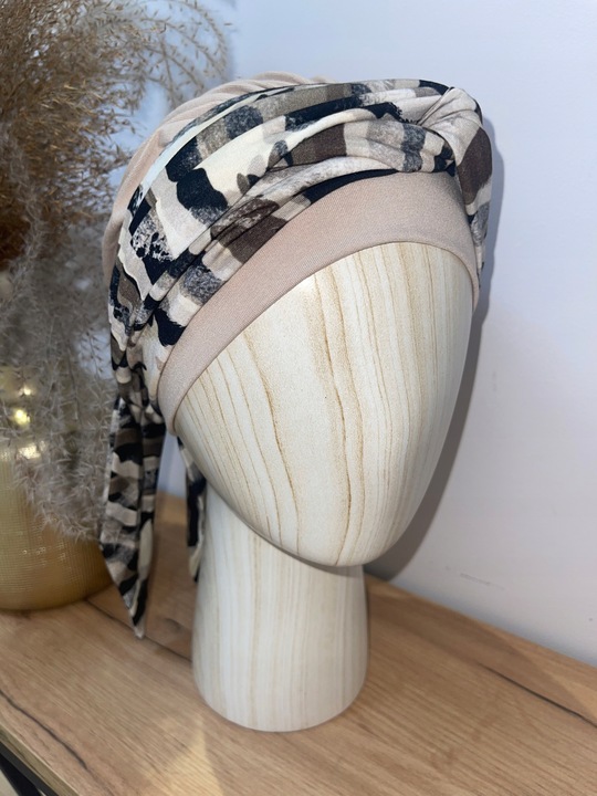 Turban Blanca Bambus Chusta chemioterapia B9/B312