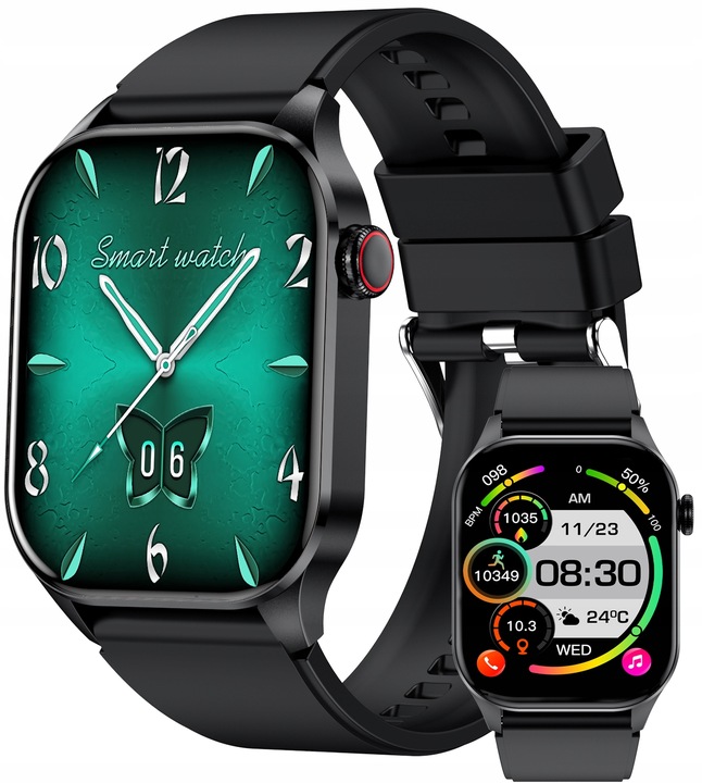 Zegarek Damski Smartwatch 380MAH ROZMOWY AMOLED Z Pomiar Cukru Ciśnienie