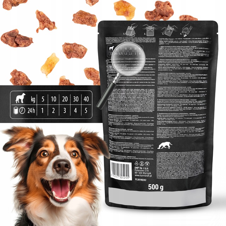 MOKRA KARMA DOLINA NOTECI RAFI ADULT BEZ ZBÓŻ SASZETKA MIX SMAKÓW 24 x 500G