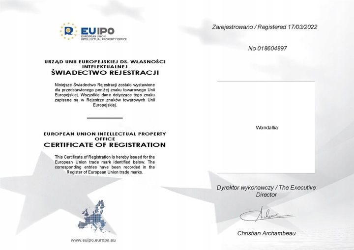 WANDALLIA Spinki do mankietów SP-MN-190 Kwadratowe Srebrne Stylowe Ślubne