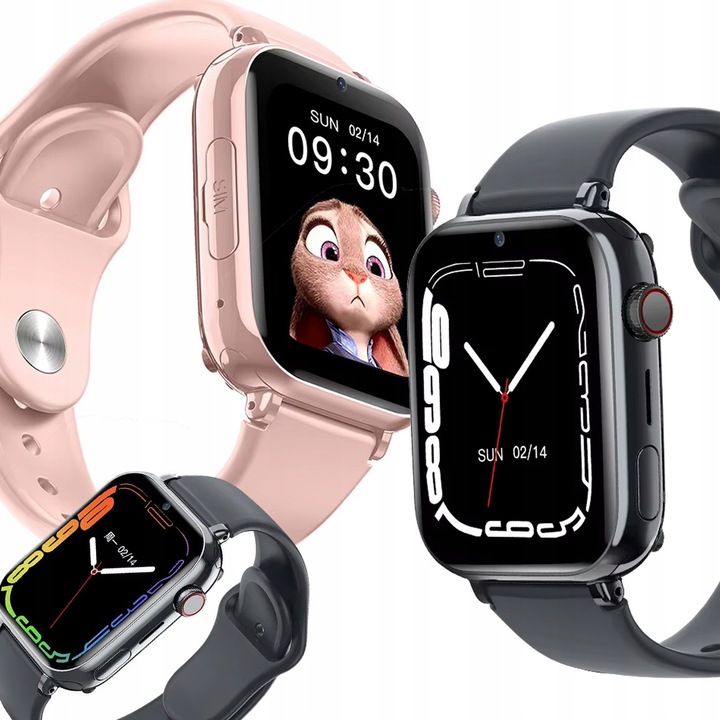 ZEGAREK SMARTWATCH YOUNG SIM PL LOKALIZATOR GPS + WIFI + LBS SIEĆ 4G