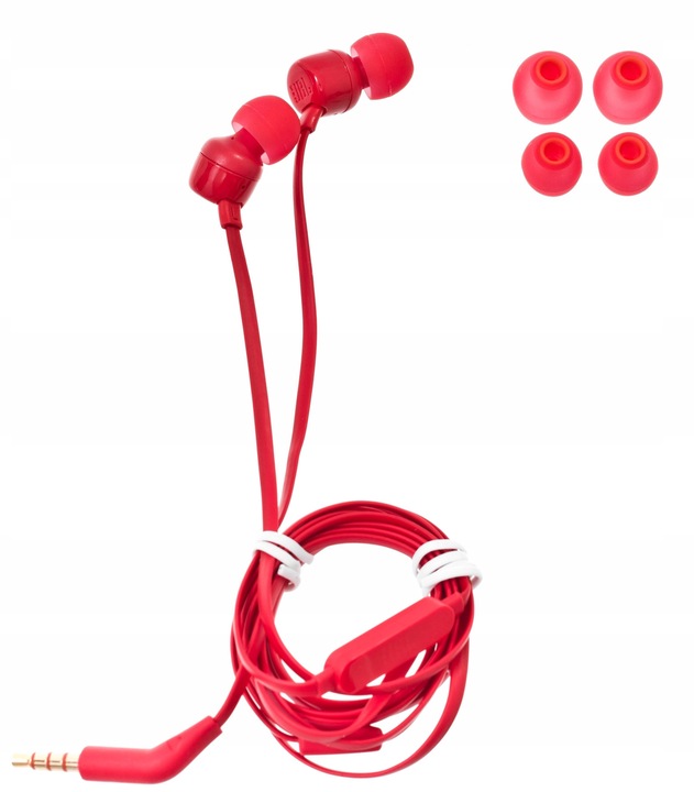 Słuchawki dokanałowe JBL T110 z mikrofonem BAS