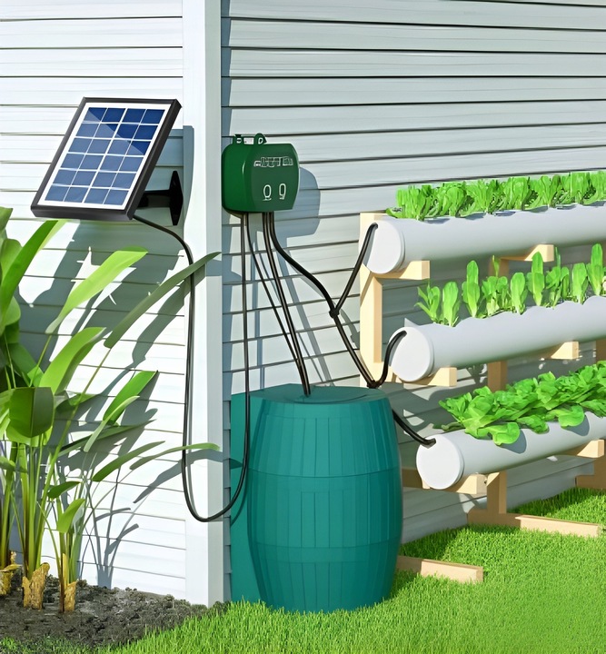 Solarny system nawadniania kropelkowego IC006 do ogrodu do 50 roślin