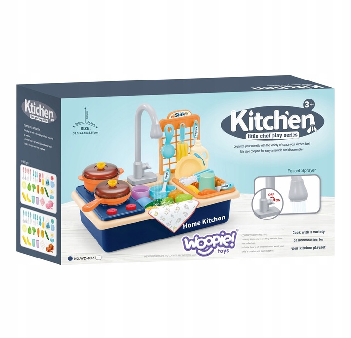 WOOPIE Zlewozmywak 2w1 Kuchnia dla Dzieci