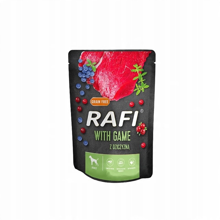 Karma mokra dla psa Dolina Noteci RAFI PREMIUM saszetki mix smaków 40x300g