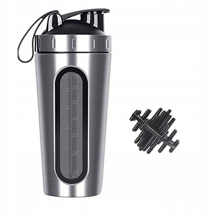 SHAKER 700ml BIDON BIAŁKO SZEJKER DO ODŻYWEK