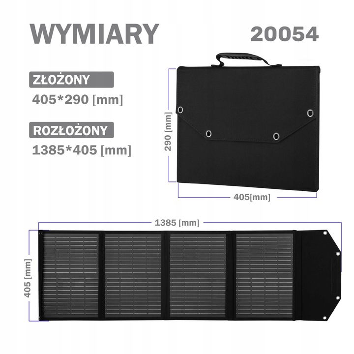 Ładowarka panel solarny składany LPS 60W