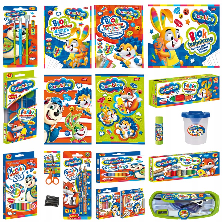 WYPRAWKA SZKOLNA BAMBINO XXL PREMIUM 20 ELEMENTÓW