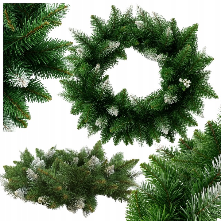 WIANEK ŚWIĄTECZNY GĘSTY OZDOBA ŚWIĄTECZNA NA DRZWI STÓŁ WIENIEC ZIELONY 65