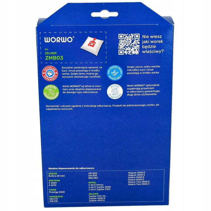 FILTR HEPA WORKI DO ZELMER JUPITER SOLARIS +GRATIS